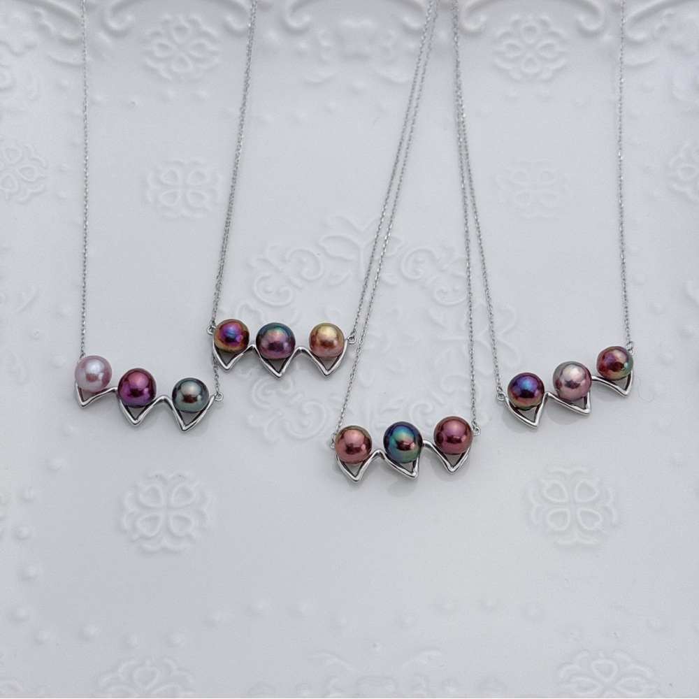 X205 S925 Freshwater Baroque Edison Pearl Necklace